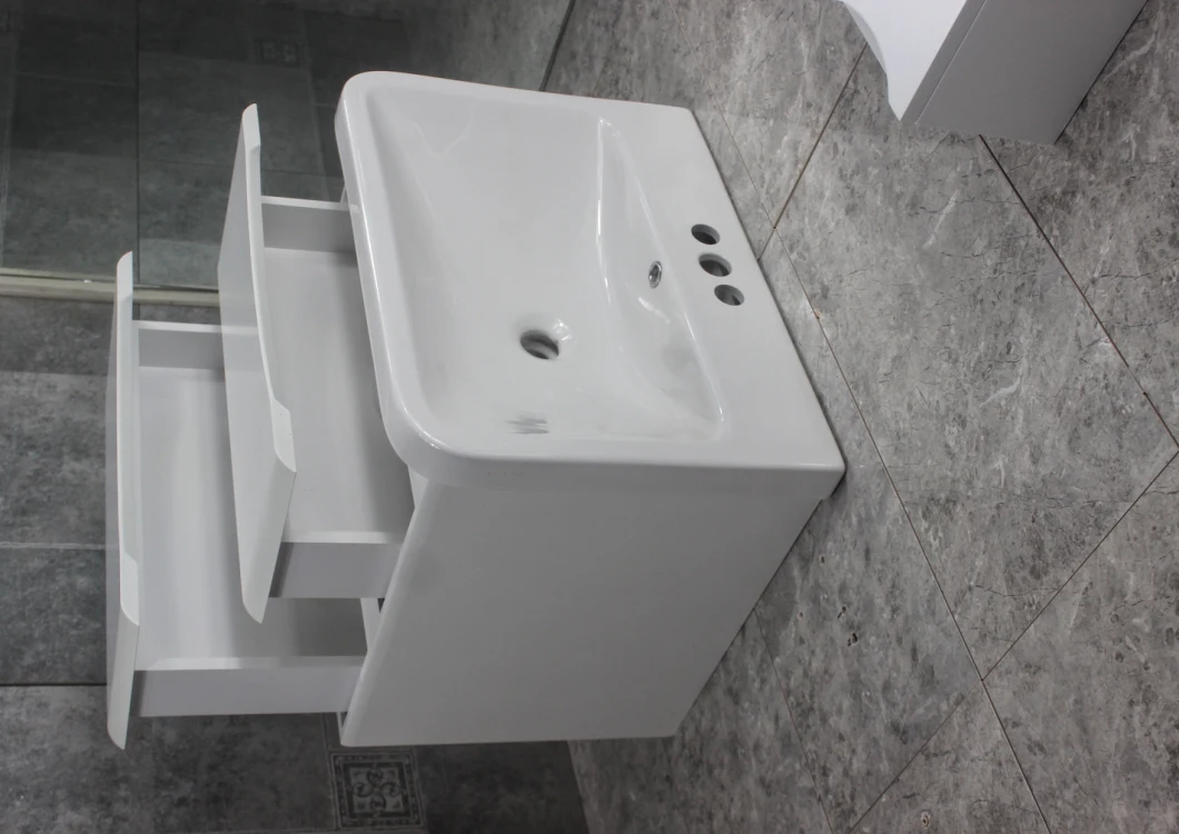 Sanitary Ware Bathroom Sink Set 24 Inches Wall Hung Wash Basin Vanity Cabinet