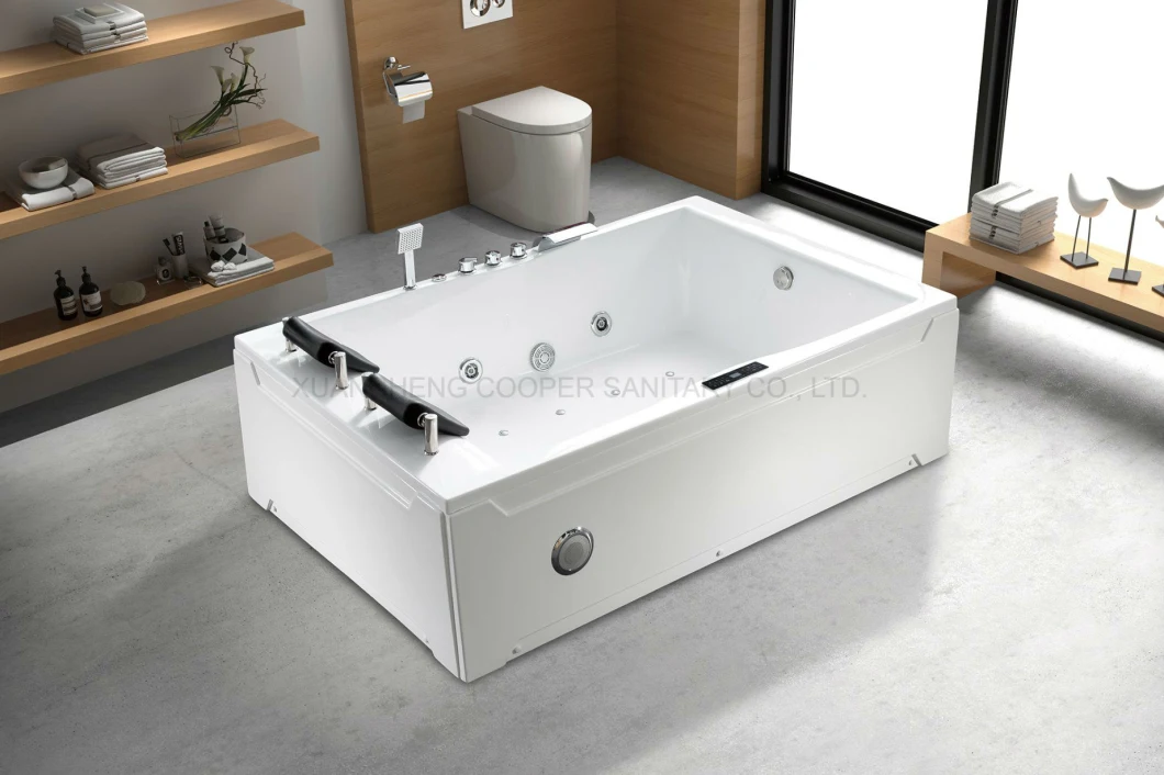 ABS Cheap Hot Selling Massage Bathtub in White