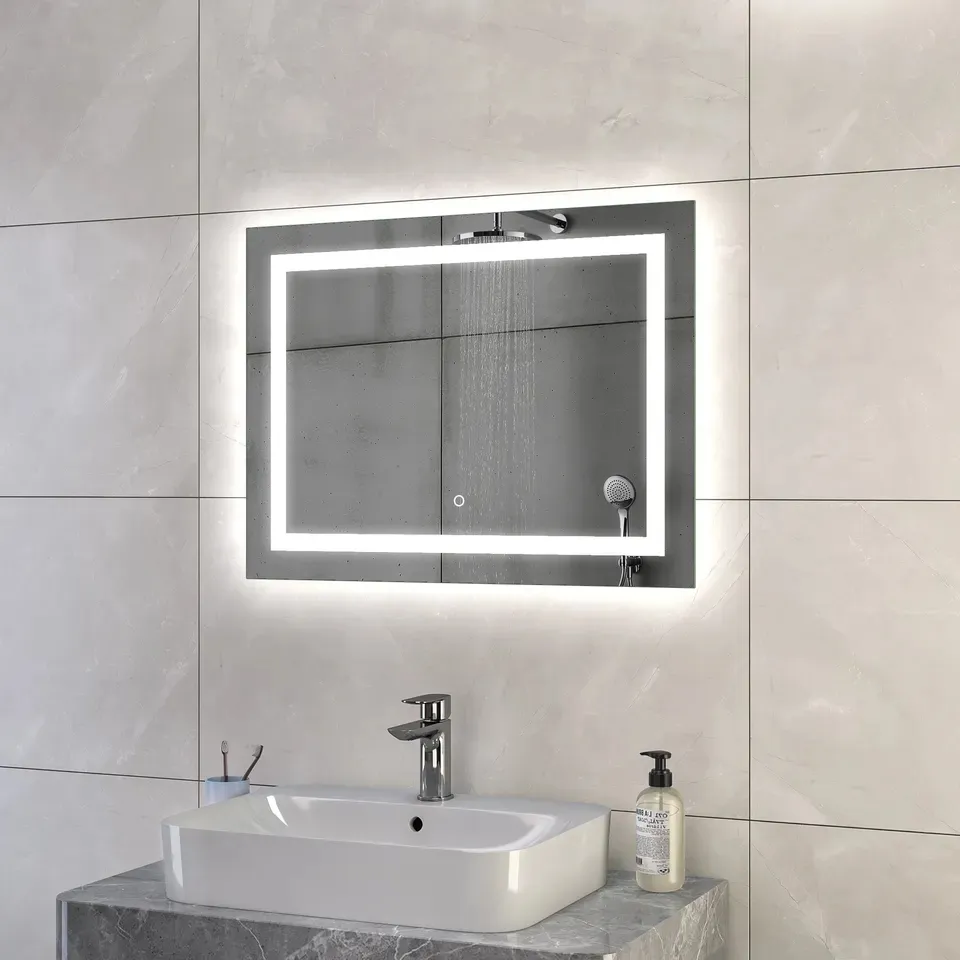 Hot Sale LED Mirror Smart Touch Sensor Anti-Fog Bath Wall Mirror Bathroom LED Mirror