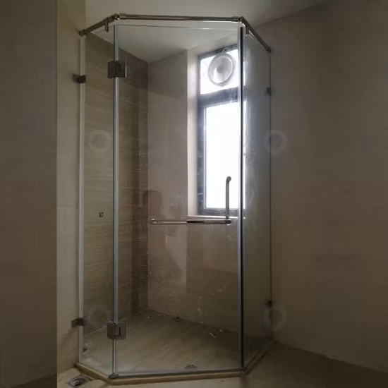 Nouvelle conception en verre trempé Salle de douche entière avec porte coulissante en verre de 10 mm